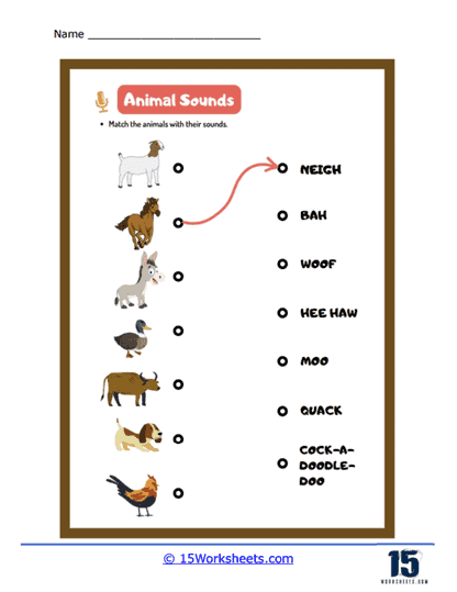 Land Animals Worksheet
