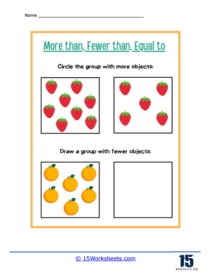 Strawberries and Peaches Worksheet