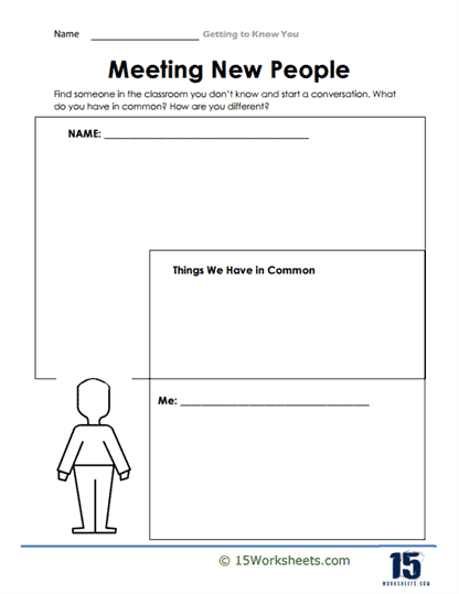 Meeting New People Worksheet