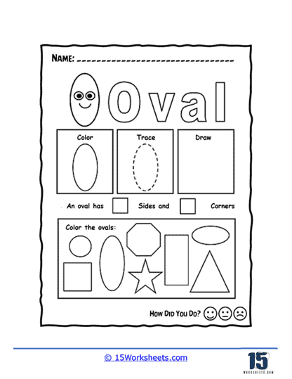 Teaching Oval Shape for Preschoolers: How To Draw & Examples