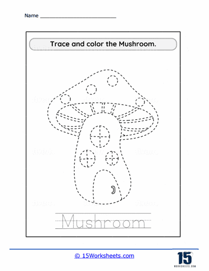 Mushroom House Worksheet
