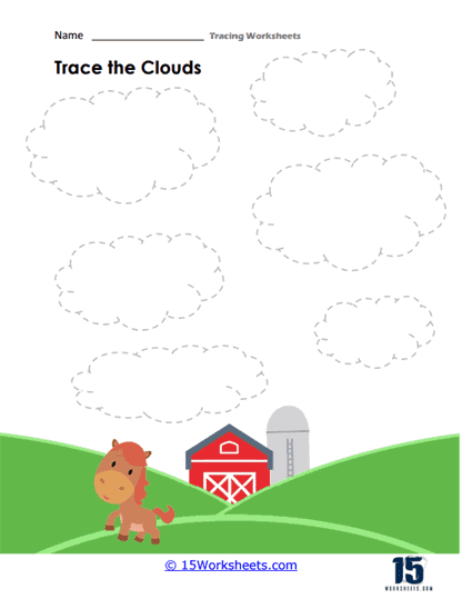 Trace the Clouds Worksheet