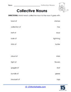 Collective Nouns Worksheets - 15 Worksheets.com