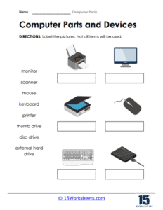 Computer Parts Worksheets - 15 Worksheets.com