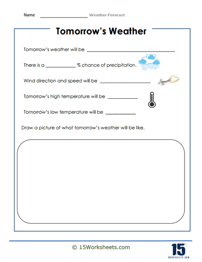 About Tomorrow Worksheet