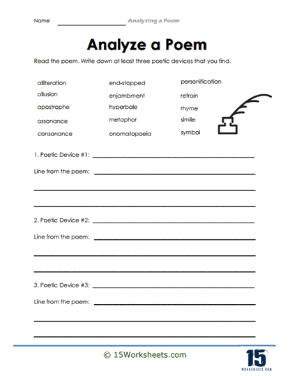 analyzing-a-poem-worksheets-15-worksheets