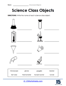 Classroom Objects Worksheets | School Item Printables - 15 Worksheets.com