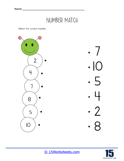 Caterpillar Count Connection Worksheet