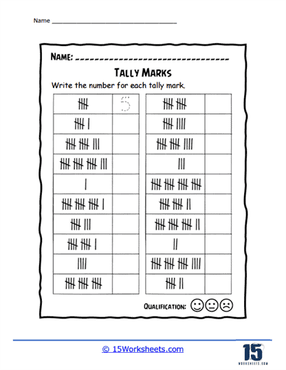 Tallies to Numbers
