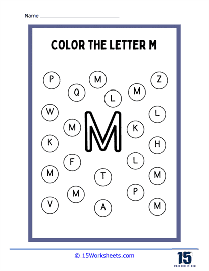 Color Ms Worksheet