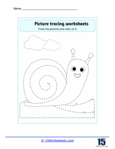 Picture Tracing Worksheets Pre Writing Collection 15 Worksheets com