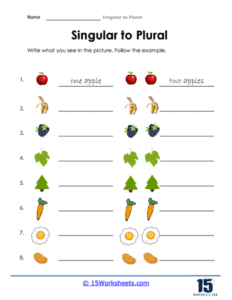 Singular to Plural Worksheets - 15 Worksheets.com