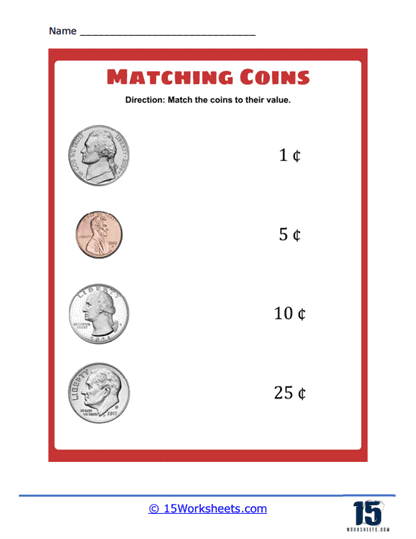 Coin Values Worksheet