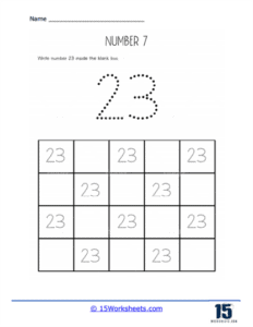 Number 23 Worksheets - 15 Worksheets.com