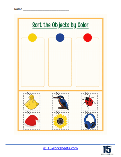 Glue By Color Worksheet