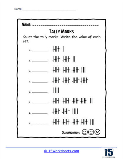 Tally Mark Totals