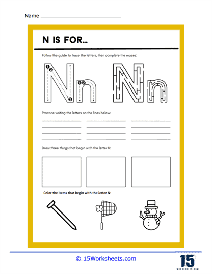 N Is For... Worksheet