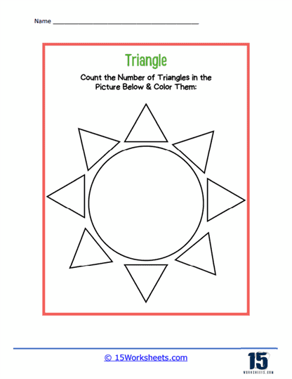 Triangles of the Sun Worksheet