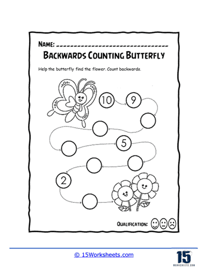Butterfly to Flowers Worksheet