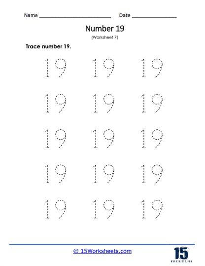 Trace 19s Worksheet