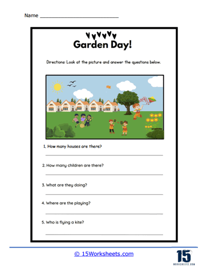 Garden Day Worksheet