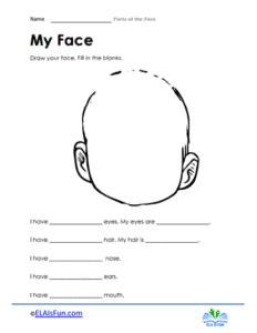 Parts of the Face Worksheets - 15 Worksheets.com