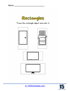 Rectangles Worksheets | Learning Shapes - 15 Worksheets.com