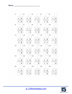 Single Digit Addition Worksheets - 15 Worksheets.com