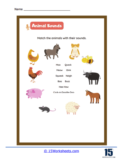 Animal Circles Worksheet