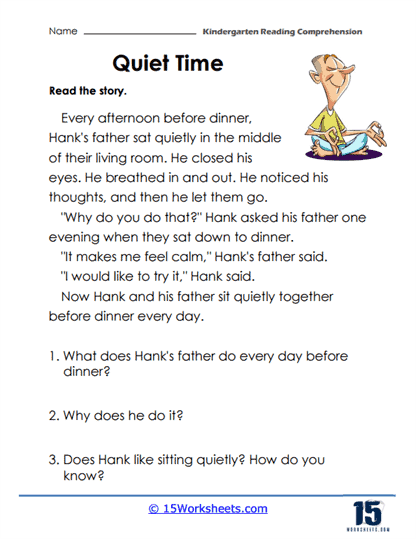 Quiet Time Worksheet
