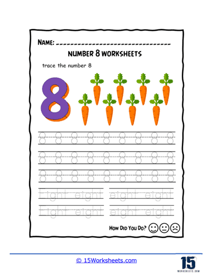 Carrots of Eight Worksheet