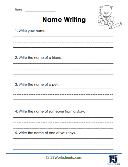 Friends, Pets, and Stories Worksheet