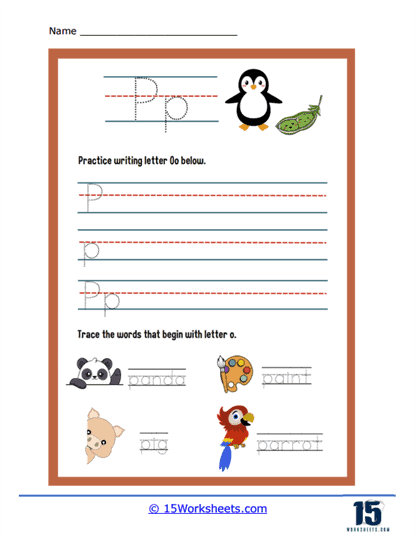 Penmanship Practice Worksheet