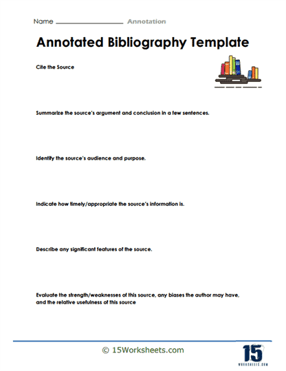 Bibliography Template