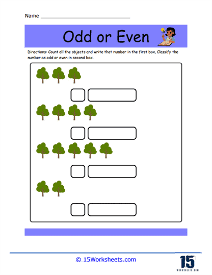 Tree Bunches Worksheet