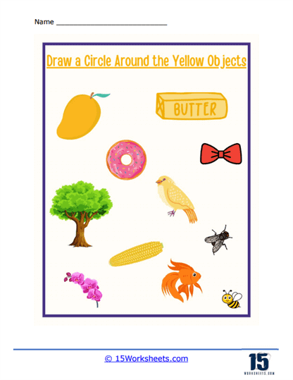 Yellow Palette Worksheet
