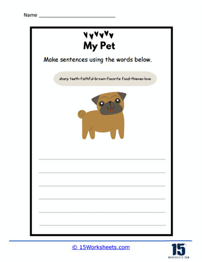 My Pet Worksheet