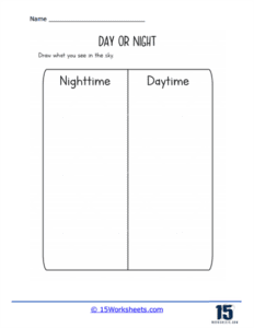 Day or Night Worksheets - 15 Worksheets.com