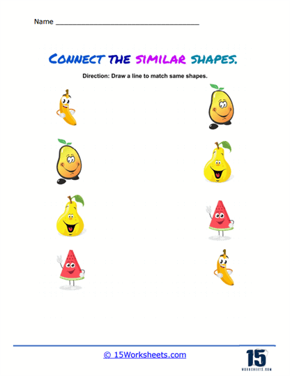 Shape Cartoons Worksheet