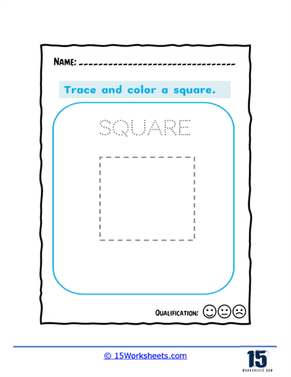 Outlining Squares Worksheet