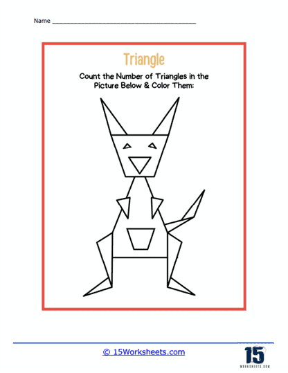 Kangaroo Triangles Worksheet