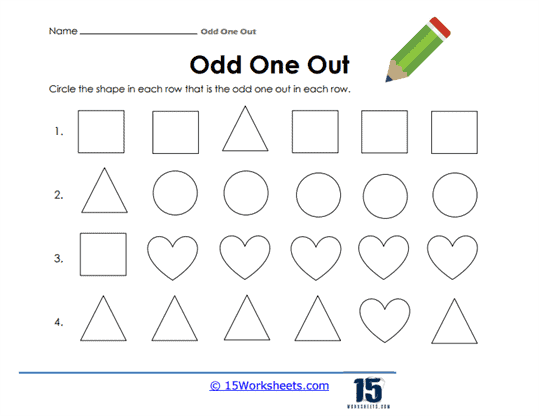 Odd Shapes Worksheet