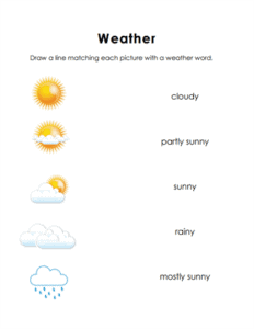 Kindergarten Weather Worksheets - 15 Worksheets.com