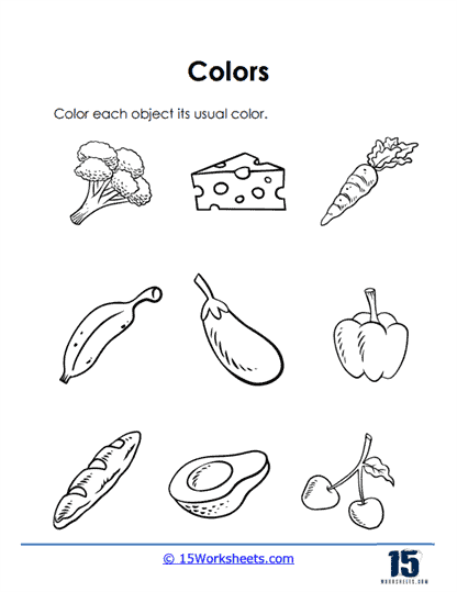 Usual Color Worksheet