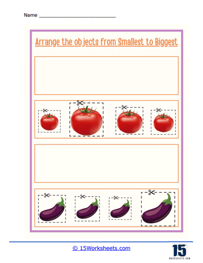 Tomatoes and Eggplants Worksheet