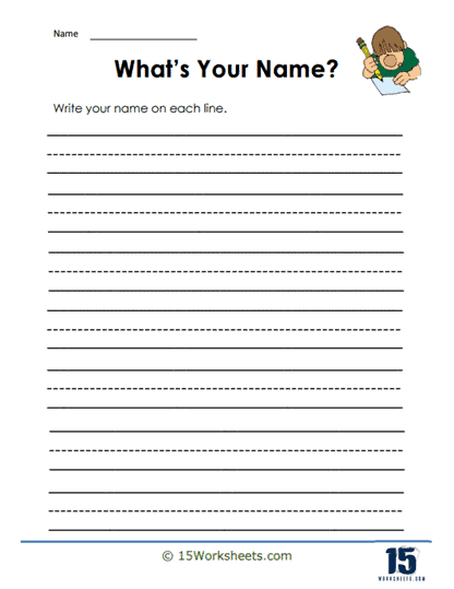 What's Your Name? Worksheet