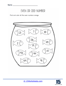 Odd or Even Worksheets | Classify Numbers - 15 Worksheets.com