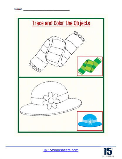Outlined Accessories Worksheet