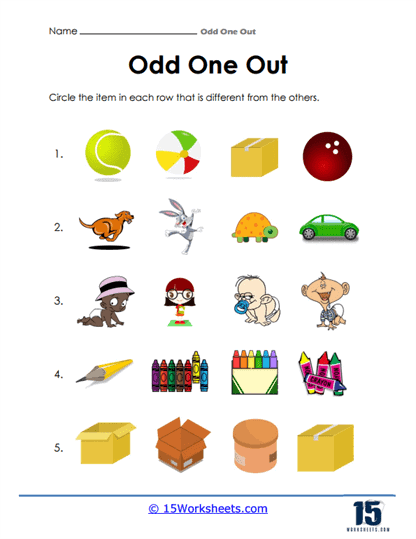 Printable Odd One Out Worksheets For Nursery Thekidsworksheet Printable Odd One Out Worksheets For Nursery Thekidsworksheet