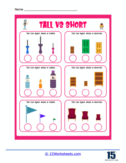Tall and Short, Tall and Short for kids, Comparison for kids